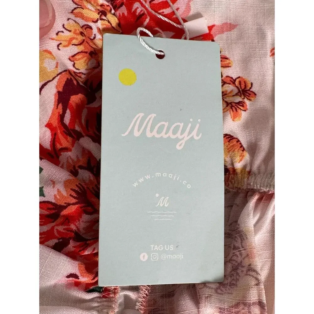 NWT Maaji Carnation Paulina Floral Empire Waist Mini Dress Size M - Picture 7 of 16